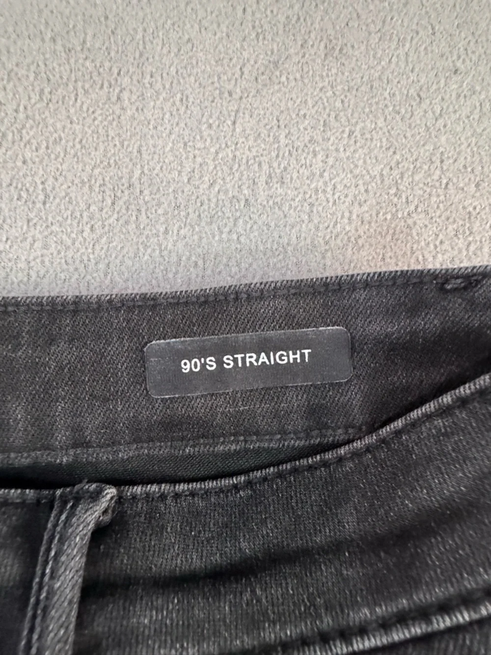Judy Blue Charcoal Black Denim Distressed 90’s Straight Jeans, size 29 - Picture 9 of 16